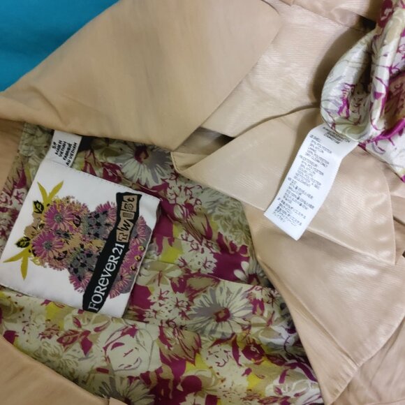 Vintage Y2K Fall Belted Trench Coat Dress - Picture 6 of 7